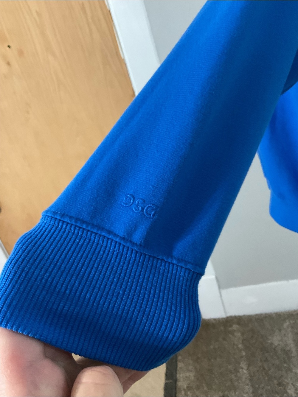 DSG So Soft Blue Half-Zip Pullover Sweatshirt - Large - Picture 4 of 8